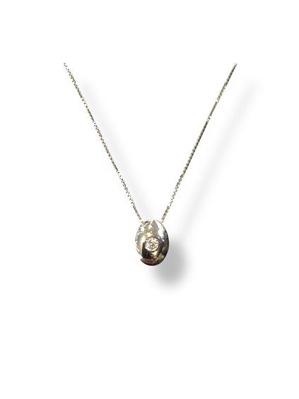 Collana Gioielleria Sorrentino Donna in Oro bianco Diamante 0.02 Ct 09.C.13 - 09.C.13